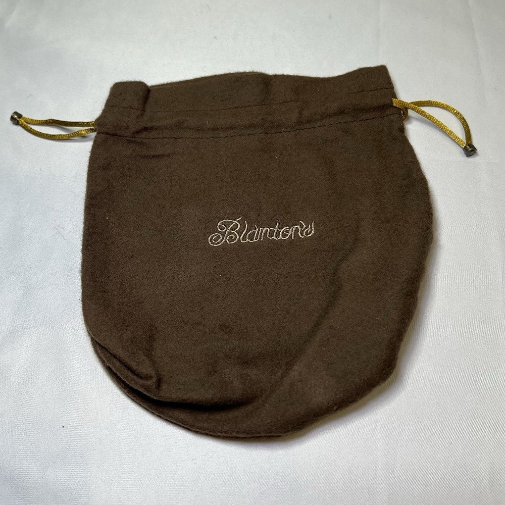 Blanton's Bourbon‎ WHISKEY BOTTLE BROWN FELT DRAWSTRING BAG NEW SHIPS FREE!